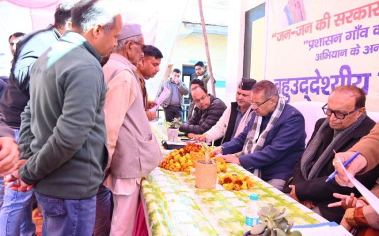 कैबिनेट मंत्री ने किया बहुउद्देशीय शिविर का शुभारंभ