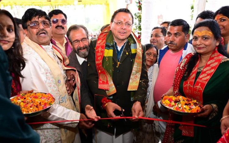 मुख्यमंत्री धामी ने विकासनगर खाटू श्याम धाम प्राण प्रतिष्ठा महोत्सव में भाग लिया